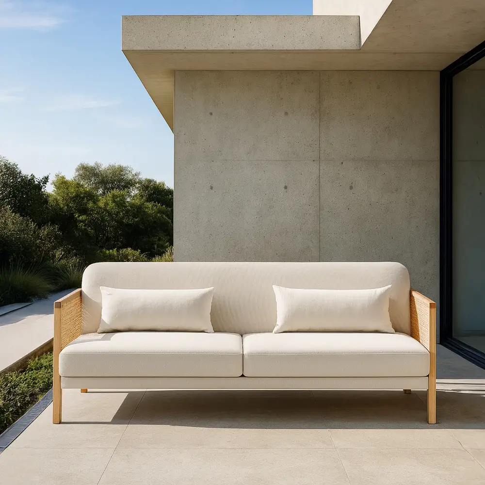 LIBERTA AMMOS ΚΑΝΑΠΕΣ ΚΡΕΒΑΤΙ 3ΘΕΣΙΟΣ OFF WHITE 196x82x81cm