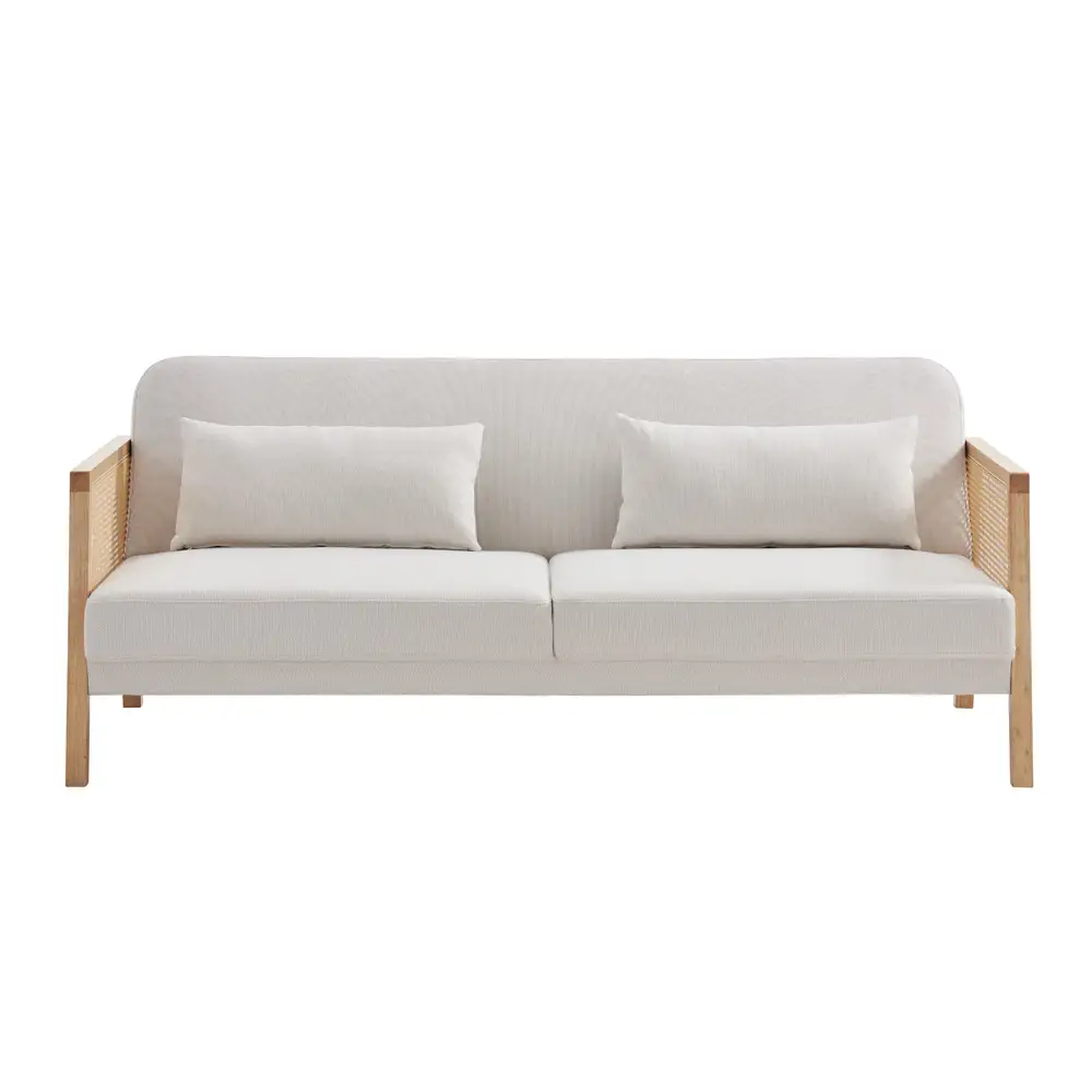 LIBERTA AMMOS ΚΑΝΑΠΕΣ ΚΡΕΒΑΤΙ 3ΘΕΣΙΟΣ OFF WHITE 196x82x81cm
