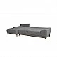 LIBERTA NATURA ΚΑΝΑΠΕΣ ΚΡΕΒΑΤΙ ΓΩΝΙΑ ΑΡΙΣΤΕΡΗ TAUPE 283x164x90