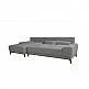 LIBERTA NATURA ΚΑΝΑΠΕΣ ΚΡΕΒΑΤΙ ΓΩΝΙΑ ΑΡΙΣΤΕΡΗ TAUPE 283x164x90