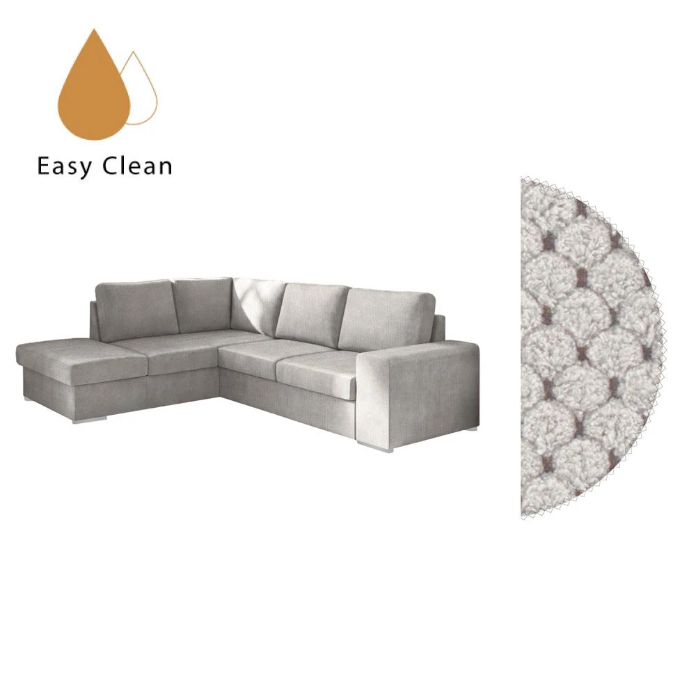 LIBERTA EDDI ΚΑΝΑΠΕΣ ΚΡΕΒΑΤΙ ΓΩΝΙΑ ΑΡΙΣΤΕΡΗ TAUPE 248x213x90