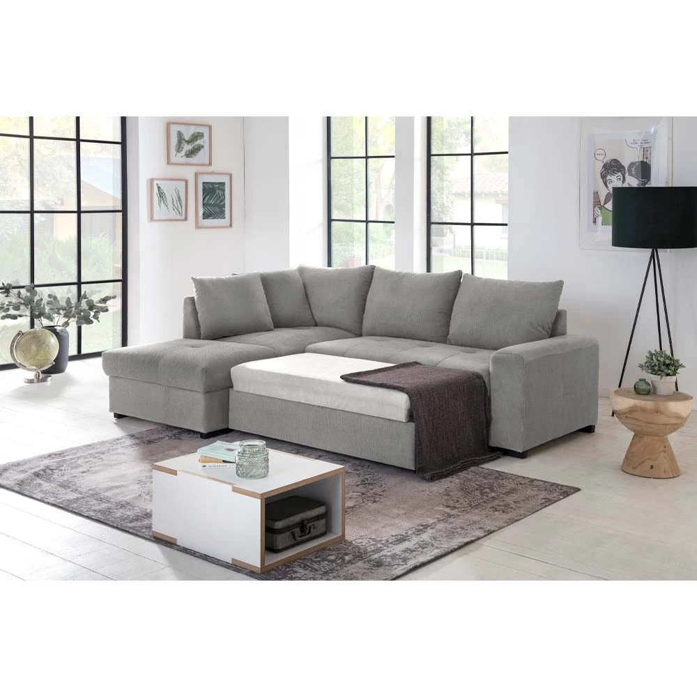 LIBERTA BILL ΚΑΝΑΠΕΣ ΚΡΕΒΑΤΙ ΓΩΝΙΑ ΑΡΙΣΤΕΡΗ ΓΚΡΙ 241x173x94