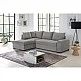 LIBERTA BILL ΚΑΝΑΠΕΣ ΚΡΕΒΑΤΙ ΓΩΝΙΑ ΑΡΙΣΤΕΡΗ ΓΚΡΙ 241x173x94