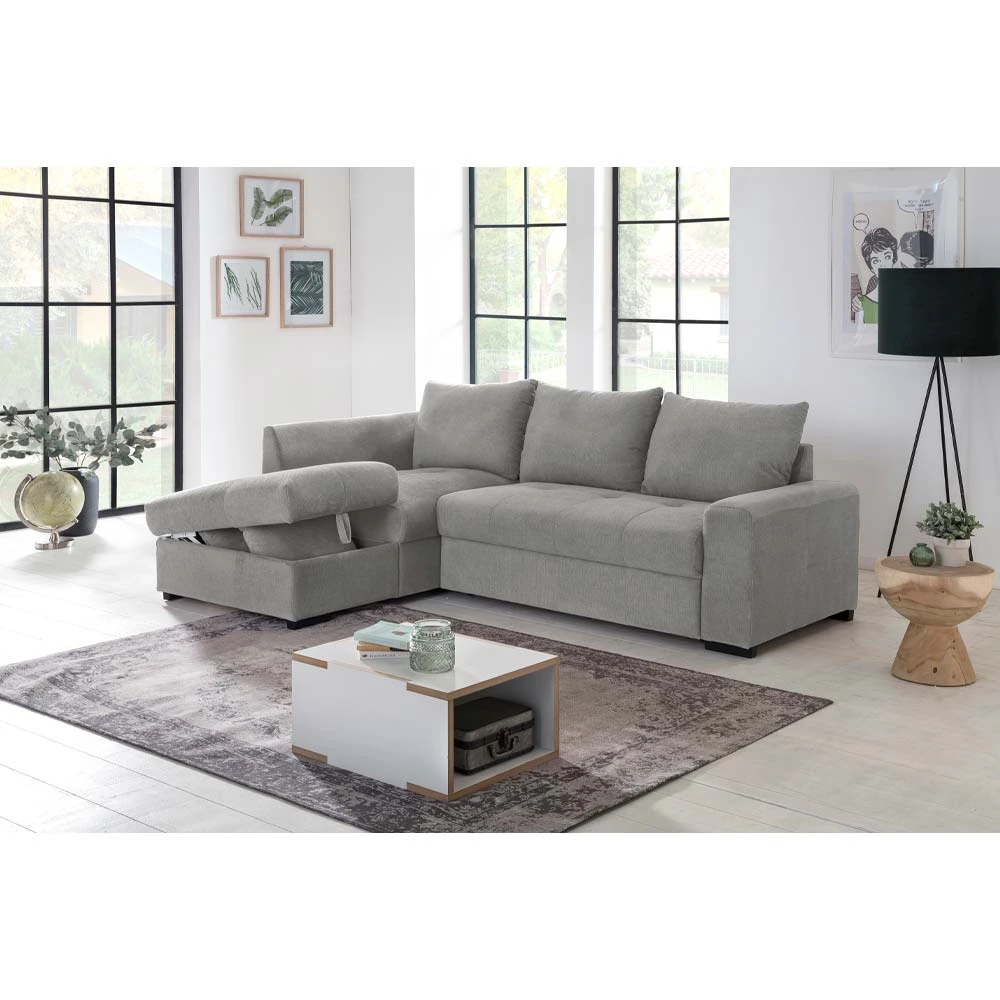 LIBERTA BILL ΚΑΝΑΠΕΣ ΚΡΕΒΑΤΙ ΓΩΝΙΑ ΑΡΙΣΤΕΡΗ ΓΚΡΙ 241x173x94