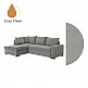 LIBERTA BILL ΚΑΝΑΠΕΣ ΚΡΕΒΑΤΙ ΓΩΝΙΑ ΑΡΙΣΤΕΡΗ ΓΚΡΙ 241x173x94