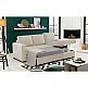 LIBERTA ALDO CRISTIANO ΚΑΝΑΠΕΣ ΚΡΕΒΑΤΙ ΓΩΝΙΑ ΑΝΑΣΤΡΕΨΙΜΗ OFF WHITE 220x150x88