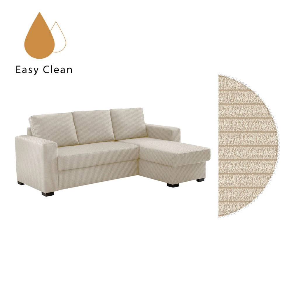 LIBERTA ALDO CRISTIANO ΚΑΝΑΠΕΣ ΚΡΕΒΑΤΙ ΓΩΝΙΑ ΑΝΑΣΤΡΕΨΙΜΗ OFF WHITE 220x150x88
