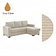 LIBERTA ALDO CRISTIANO ΚΑΝΑΠΕΣ ΚΡΕΒΑΤΙ ΓΩΝΙΑ ΑΝΑΣΤΡΕΨΙΜΗ OFF WHITE 220x150x88