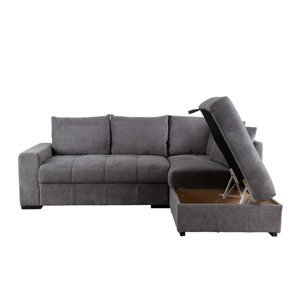 LIBERTA BILL ΚΑΝΑΠΕΣ ΚΡΕΒΑΤΙ ΓΩΝΙΑ ΔΕΞΙΑ STONE 241x173x94