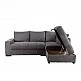 LIBERTA BILL ΚΑΝΑΠΕΣ ΚΡΕΒΑΤΙ ΓΩΝΙΑ ΔΕΞΙΑ STONE 241x173x94