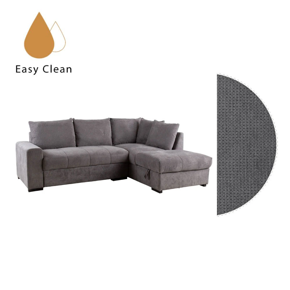 LIBERTA BILL ΚΑΝΑΠΕΣ ΚΡΕΒΑΤΙ ΓΩΝΙΑ ΔΕΞΙΑ STONE 241x173x94
