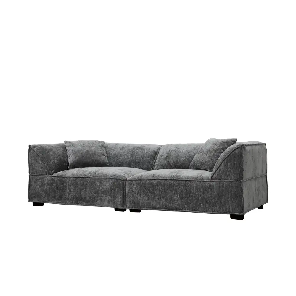 LIBERTA RULER ΚΑΝΑΠΕΣ 3ΘΕΣΙΟΣ ΓΚΡΙ 243x101x69cm