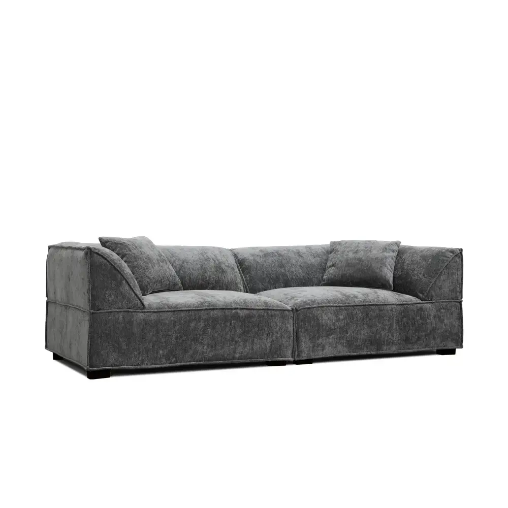 LIBERTA RULER ΚΑΝΑΠΕΣ 3ΘΕΣΙΟΣ ΓΚΡΙ 243x101x69cm