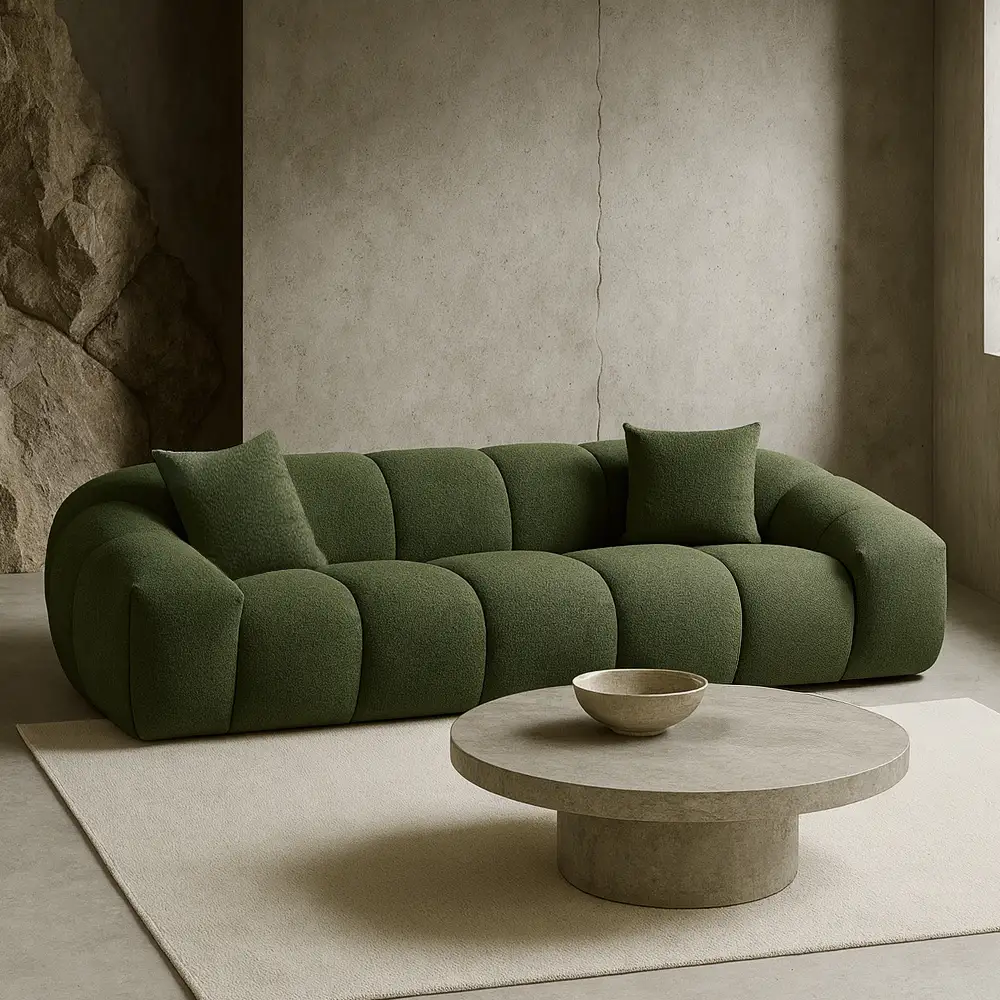 LIBERTA BOSSANOVA ΚΑΝΑΠΕΣ 3ΘΕΣΙΟΣ ΠΡΑΣΙΝΟ ΣΚΟΥΡΟ 255x115x71cm