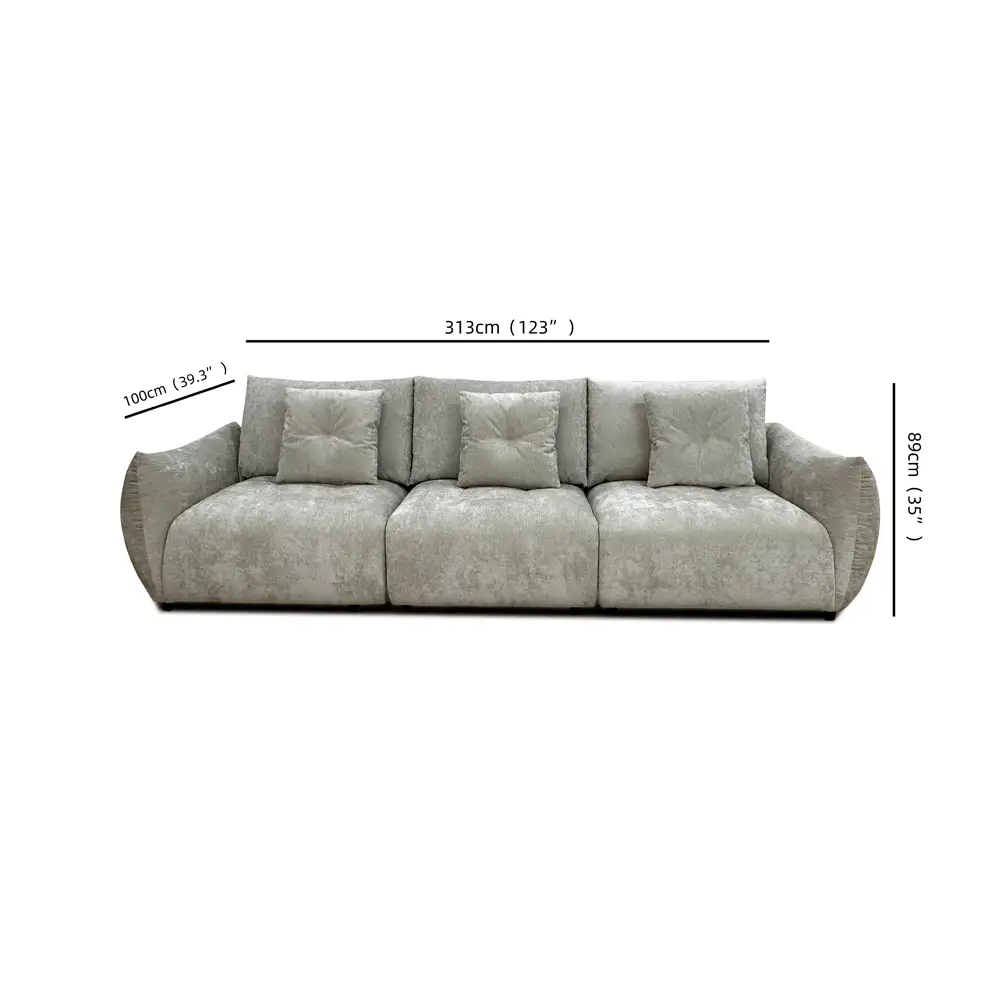 LIBERTA PILLOW ΚΑΝΑΠΕΣ 3ΘΕΣΙΟΣ GREZ 313x100x89cm