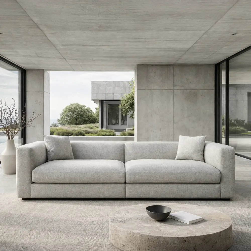 LIBERTA ALBA ΚΑΝΑΠΕΣ 3ΘΕΣΙΟΣ OFF WHITE 256x88x70cm