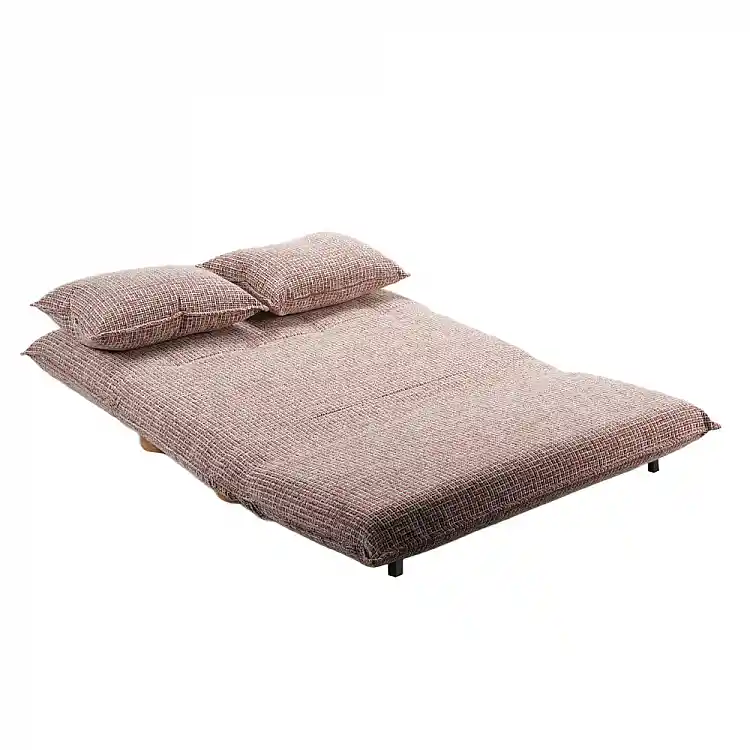 LIBERTA FUTON ΚΑΝΑΠΕΣ ΚΡΕΒΑΤΙ 2ΘΕΣΙΟΣ ΑΝΑΔΙΠΛΟΥΜΕΝΟΣ TERRACOTTA BEIGE ΜΕ PATTERN 141x87x76cm