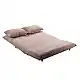 LIBERTA FUTON ΚΑΝΑΠΕΣ ΚΡΕΒΑΤΙ 2ΘΕΣΙΟΣ ΑΝΑΔΙΠΛΟΥΜΕΝΟΣ TERRACOTTA BEIGE ΜΕ PATTERN 141x87x76cm