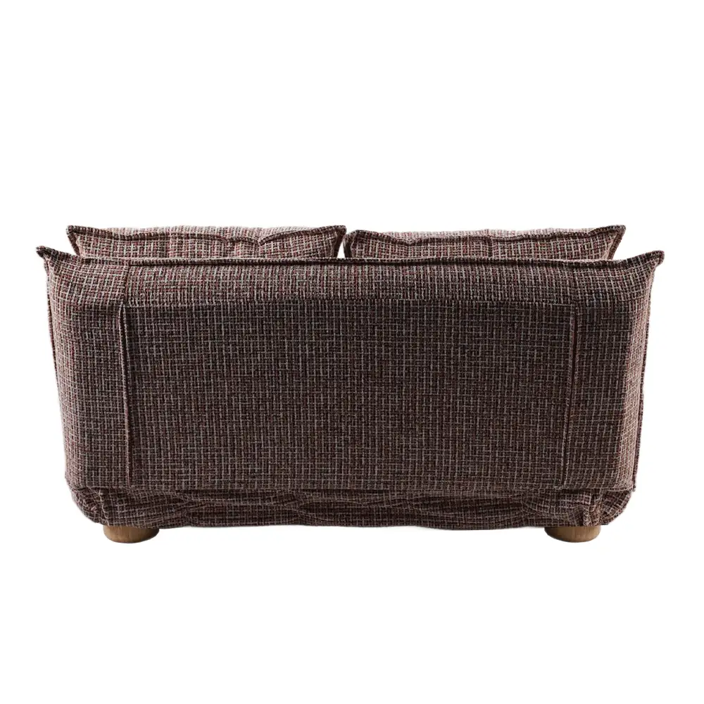 LIBERTA FUTON ΚΑΝΑΠΕΣ ΚΡΕΒΑΤΙ 2ΘΕΣΙΟΣ ΑΝΑΔΙΠΛΟΥΜΕΝΟΣ TERRACOTTA BEIGE ΜΕ PATTERN 141x87x76cm