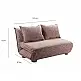 LIBERTA FUTON ΚΑΝΑΠΕΣ ΚΡΕΒΑΤΙ 2ΘΕΣΙΟΣ ΑΝΑΔΙΠΛΟΥΜΕΝΟΣ TERRACOTTA BEIGE ΜΕ PATTERN 141x87x76cm