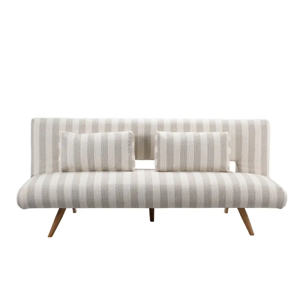 LIBERTA LA SPEZIA ΚΑΝΑΠΕΣ ΚΡΕΒΑΤΙ 3ΘΕΣΙΟΣ OFF WHITE BEIGE 188x81x88cm