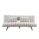 LIBERTA LA SPEZIA ΚΑΝΑΠΕΣ ΚΡΕΒΑΤΙ 3ΘΕΣΙΟΣ OFF WHITE BEIGE 188x81x88cm