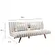 LIBERTA LA SPEZIA ΚΑΝΑΠΕΣ ΚΡΕΒΑΤΙ 3ΘΕΣΙΟΣ OFF WHITE BEIGE 188x81x88cm
