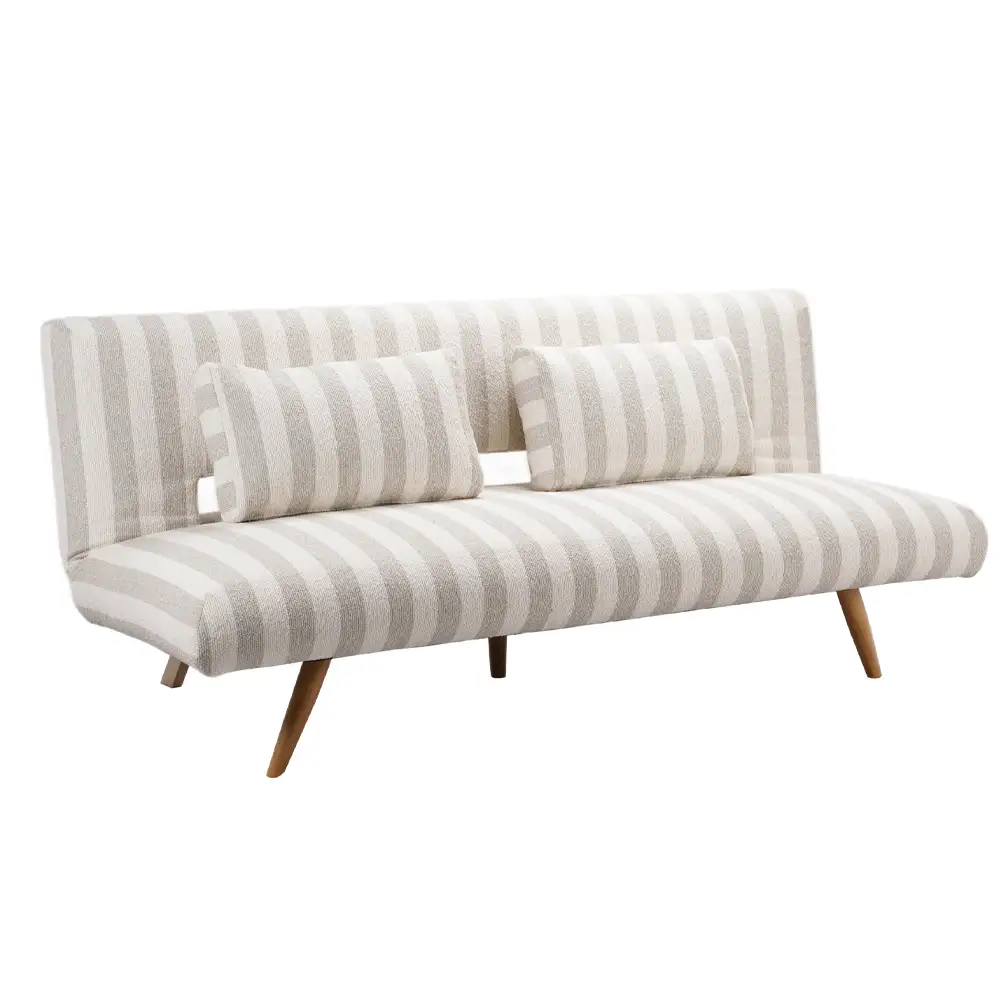 LIBERTA LA SPEZIA ΚΑΝΑΠΕΣ ΚΡΕΒΑΤΙ 3ΘΕΣΙΟΣ OFF WHITE BEIGE 188x81x88cm