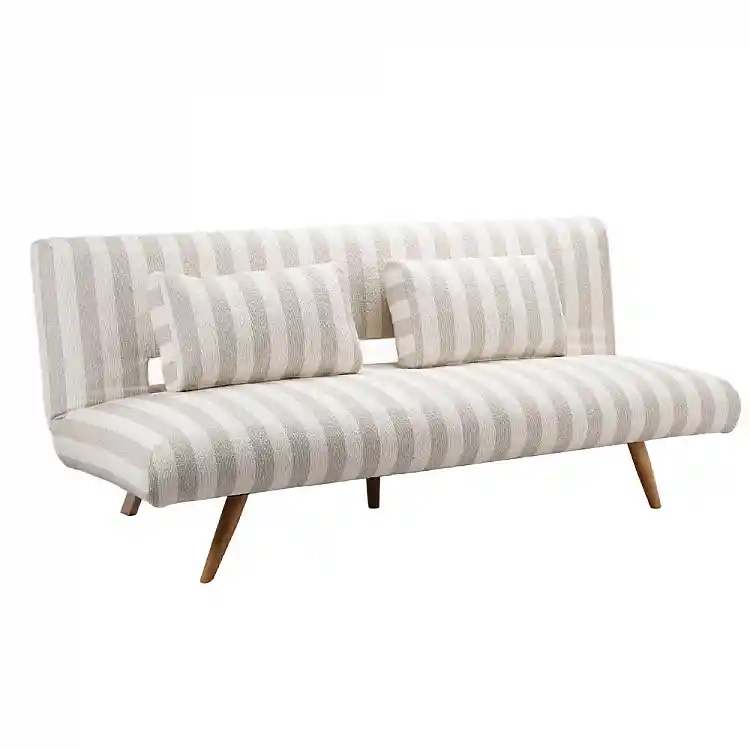 LIBERTA LA SPEZIA ΚΑΝΑΠΕΣ ΚΡΕΒΑΤΙ 3ΘΕΣΙΟΣ OFF WHITE BEIGE 188x81x88cm