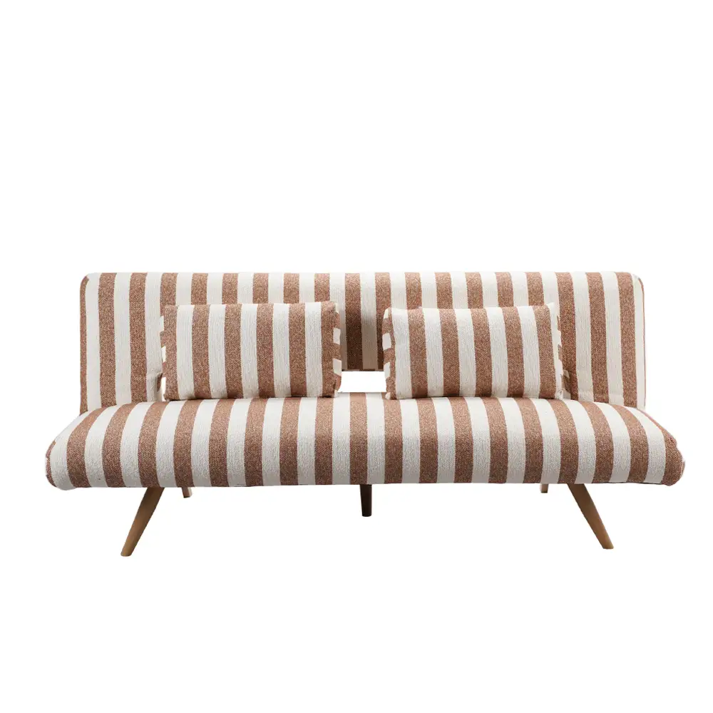 LIBERTA LA SPEZIA ΚΑΝΑΠΕΣ ΚΡΕΒΑΤΙ 3ΘΕΣΙΟΣ OFF WHITE TERRACOTTA 188x81x88cm