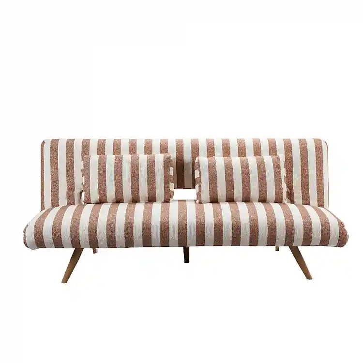 LIBERTA LA SPEZIA ΚΑΝΑΠΕΣ ΚΡΕΒΑΤΙ 3ΘΕΣΙΟΣ OFF WHITE TERRACOTTA 188x81x88cm