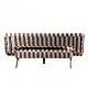 LIBERTA LA SPEZIA ΚΑΝΑΠΕΣ ΚΡΕΒΑΤΙ 3ΘΕΣΙΟΣ OFF WHITE TERRACOTTA 188x81x88cm