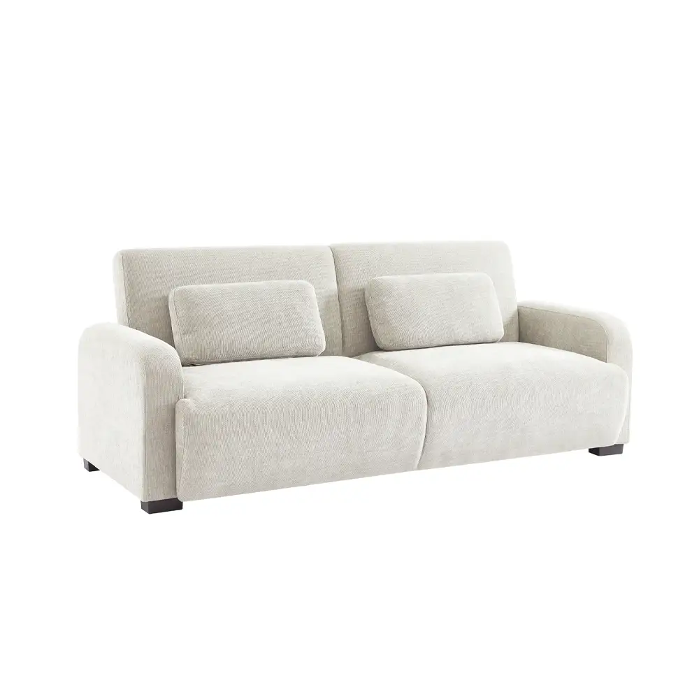 LIBERTA NUBO ΚΑΝΑΠΕΣ ΚΡΕΒΑΤΙ 3ΘΕΣΙΟΣ OFF WHITE 213x93x86cm