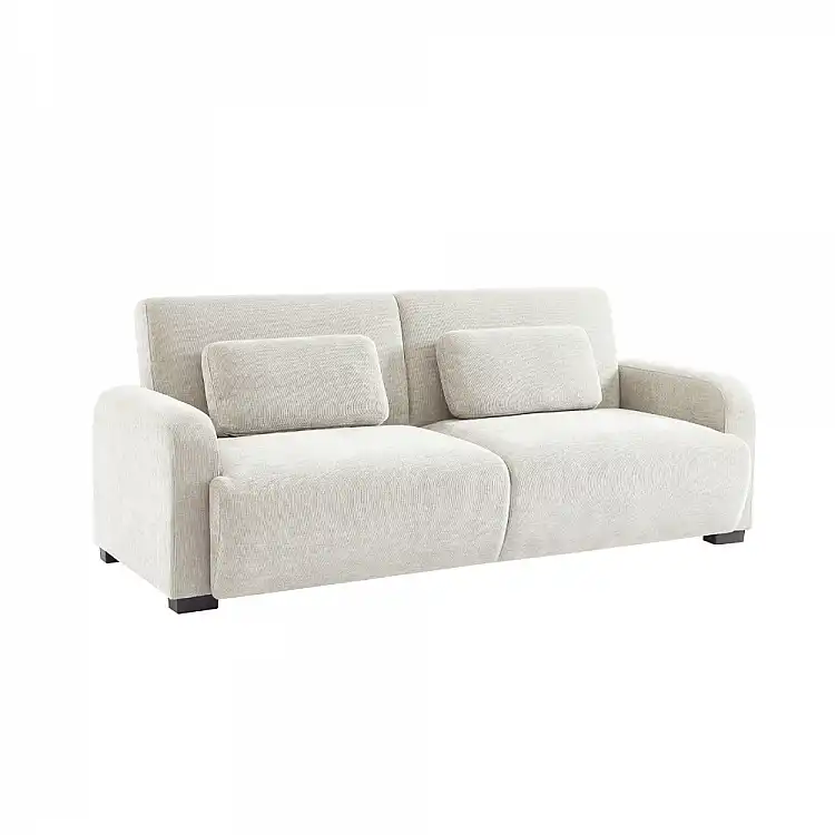 LIBERTA NUBO ΚΑΝΑΠΕΣ ΚΡΕΒΑΤΙ 3ΘΕΣΙΟΣ OFF WHITE 213x93x86cm
