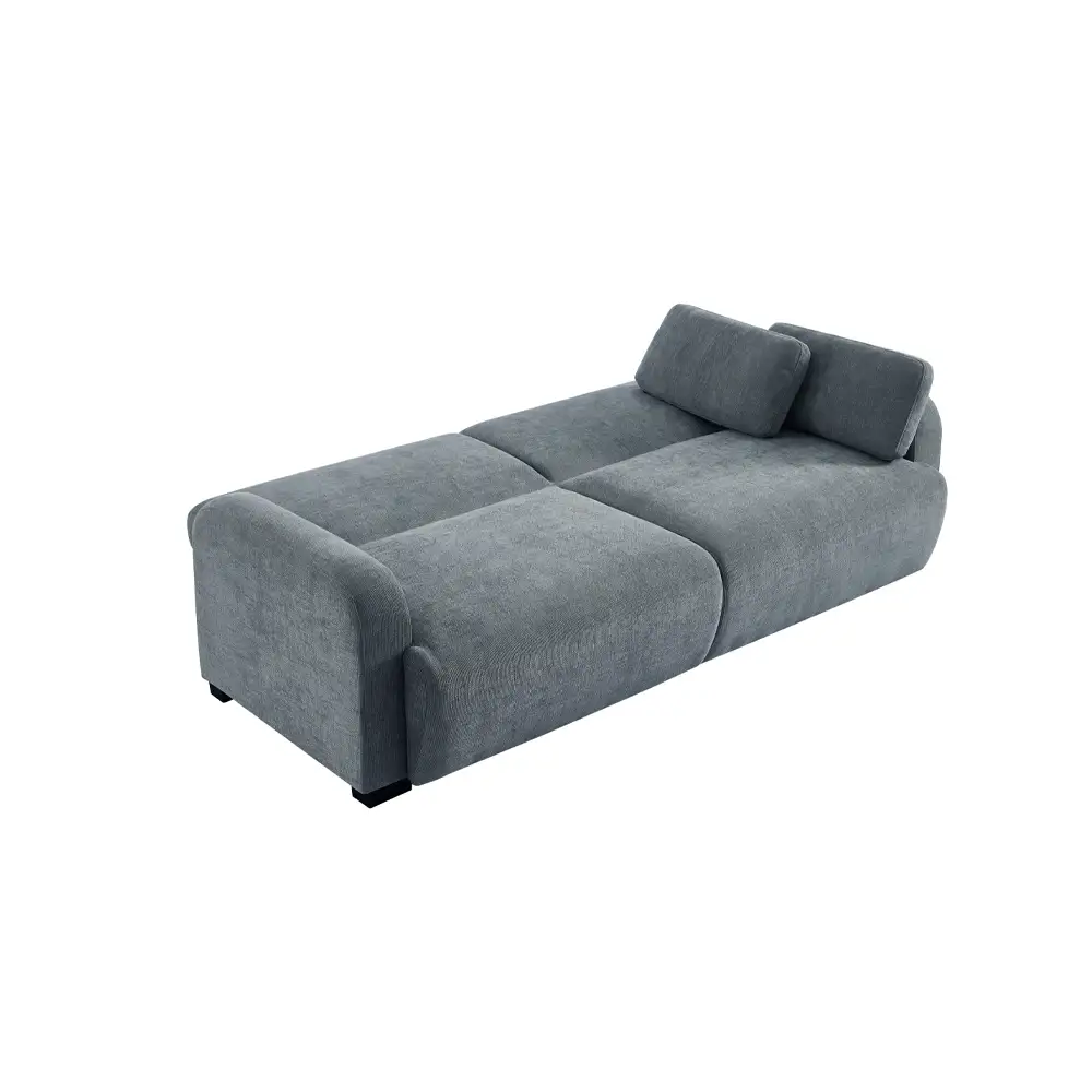 LIBERTA NUBO ΚΑΝΑΠΕΣ ΚΡΕΒΑΤΙ 3ΘΕΣΙΟΣ ΓΚΡΙ 213x93x86cm