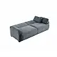 LIBERTA NUBO ΚΑΝΑΠΕΣ ΚΡΕΒΑΤΙ 3ΘΕΣΙΟΣ ΓΚΡΙ 213x93x86cm