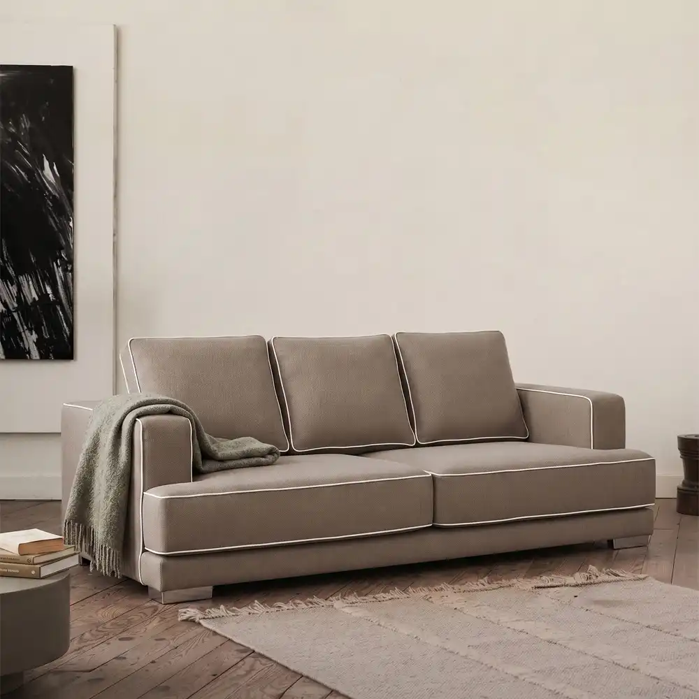 LIBERTA MARE ΚΑΝΑΠΕΣ 3ΘΕΣΙΟΣ MOCCA 231x100x91cm