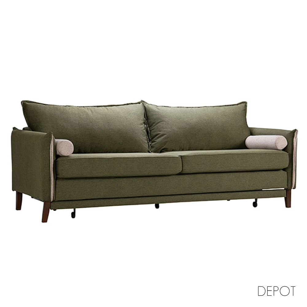 LIBERTA COMMODO ΚΑΝΑΠΕΣ ΚΡΕΒΑΤΙ 3ΘΕΣΙΟΣ ΛΑΔΙ ΓΚΡΙ 230x81x88
