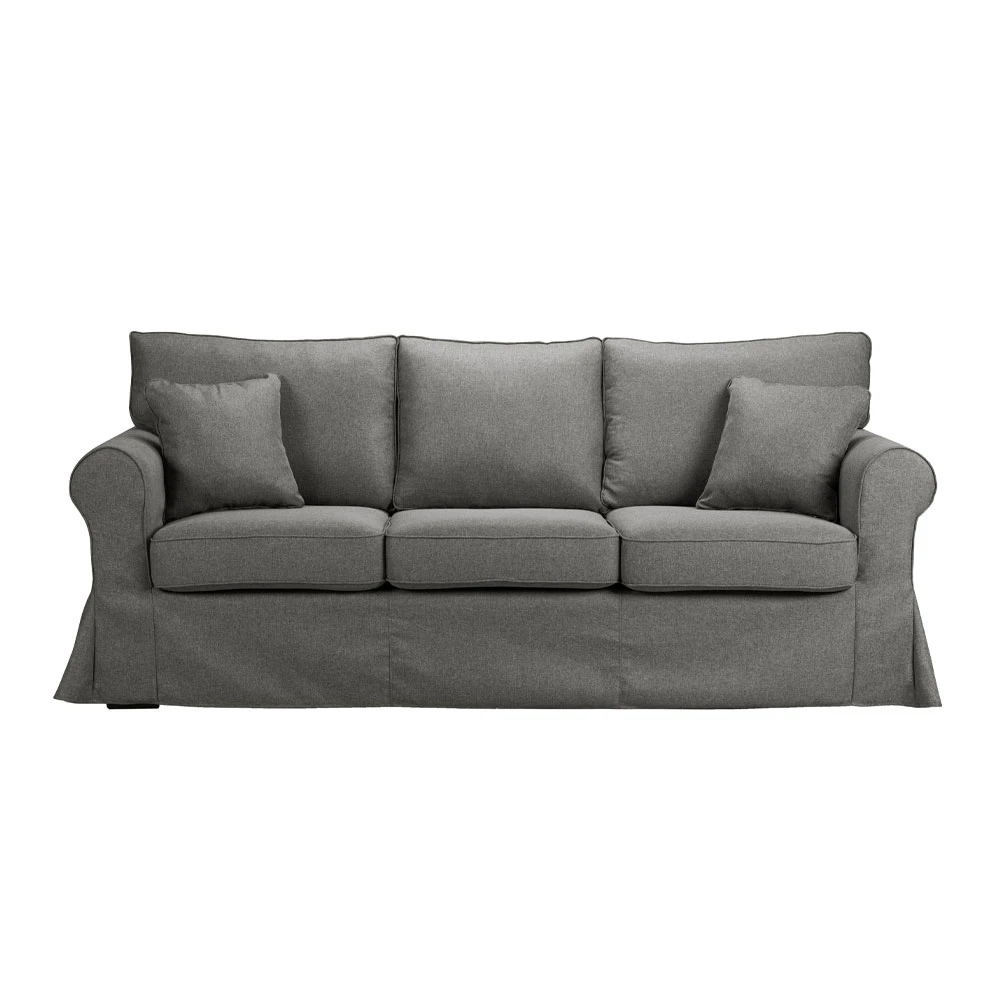LIBERTA ASHLEY ΚΑΝΑΠΕΣ 3ΘΕΣΙΟΣ ΜΕ ΑΠΟΣΥΡΟΜΕΝΟ ΓΚΡΙ 215x85x95