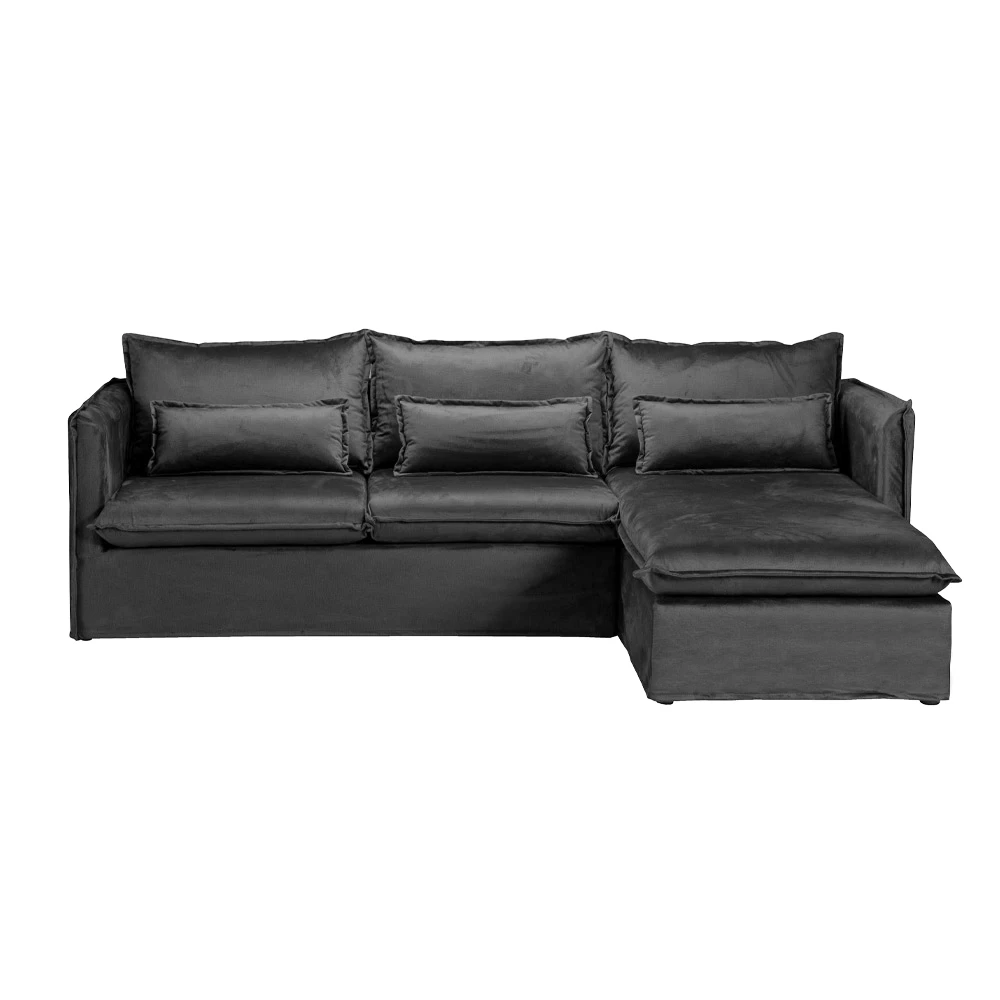 LIBERTA ONE ONLY ΚΑΝΑΠΕΣ ΓΩΝΙΑ ΔΕΞΙΑ ΓΚΡΙ 258x180x90
