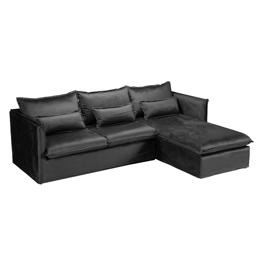 LIBERTA ONE ONLY ΚΑΝΑΠΕΣ ΓΩΝΙΑ ΔΕΞΙΑ ΓΚΡΙ 258x180x90
