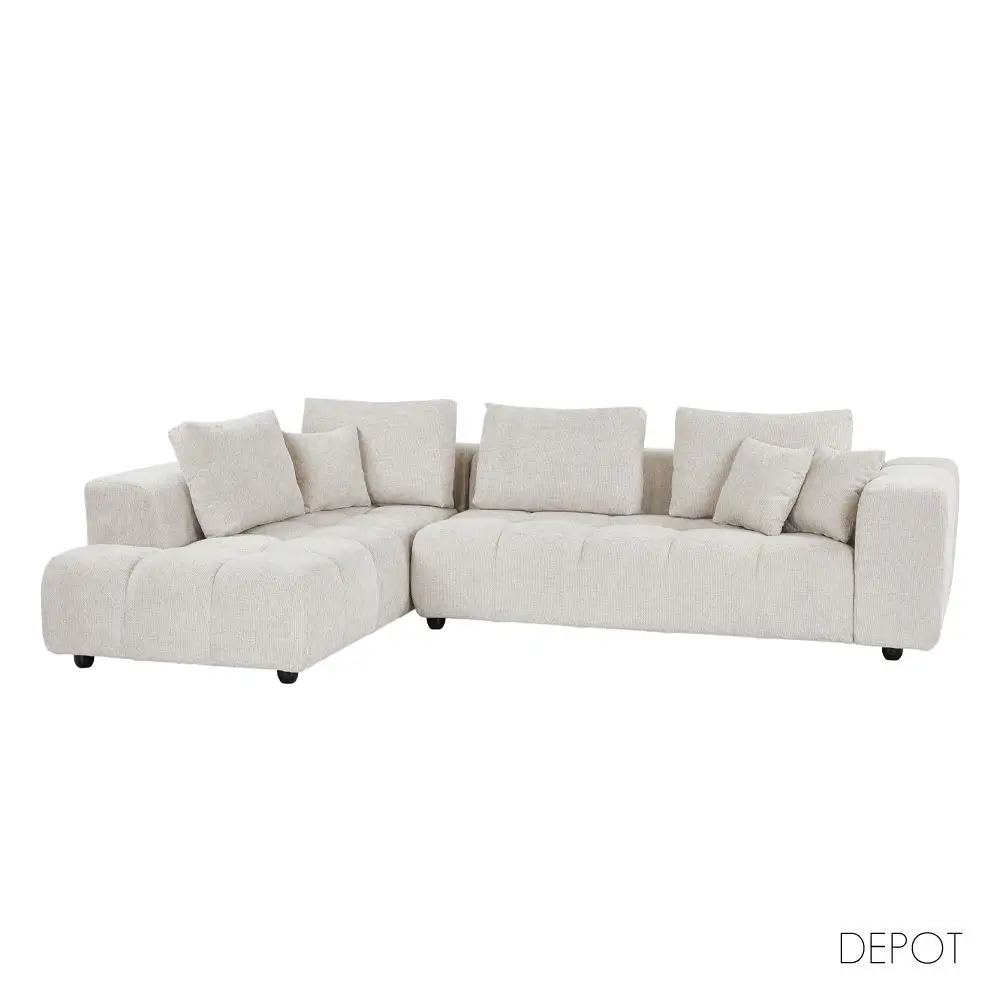 LIBERTA TOMOS ΚΑΝΑΠΕΣ ΓΩΝΙΑ ΑΡΙΣΤΕΡΗ BEIGE LEGASY 15 298x200x85cm