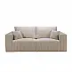 LIBERTA BULLET ΚΑΝΑΠΕΣ 3ΘΕΣΙΟΣ OFF WHITE AMBIENCE 02 232x101x92cm