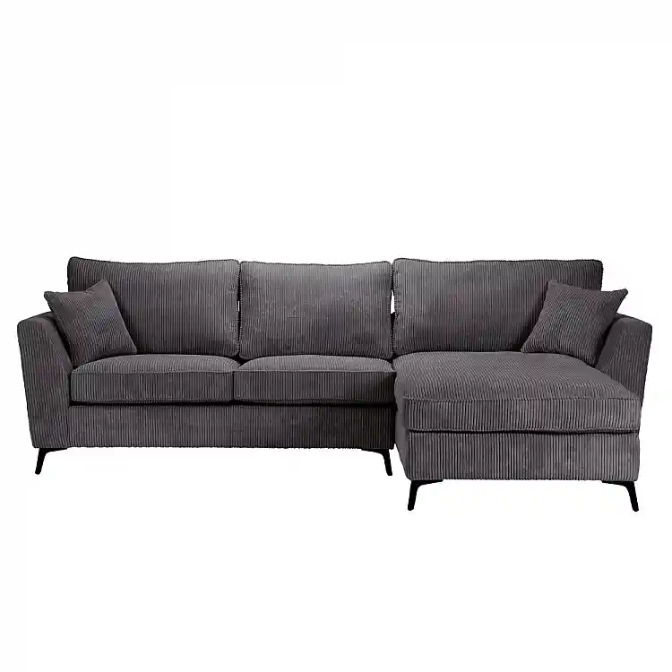 LIBERTA BOEL ΚΑΝΑΠΕΣ ΓΩΝΙΑ ΔΕΞΙΑ ΓΚΡΙ LINCOLN 90 280x170x92cm