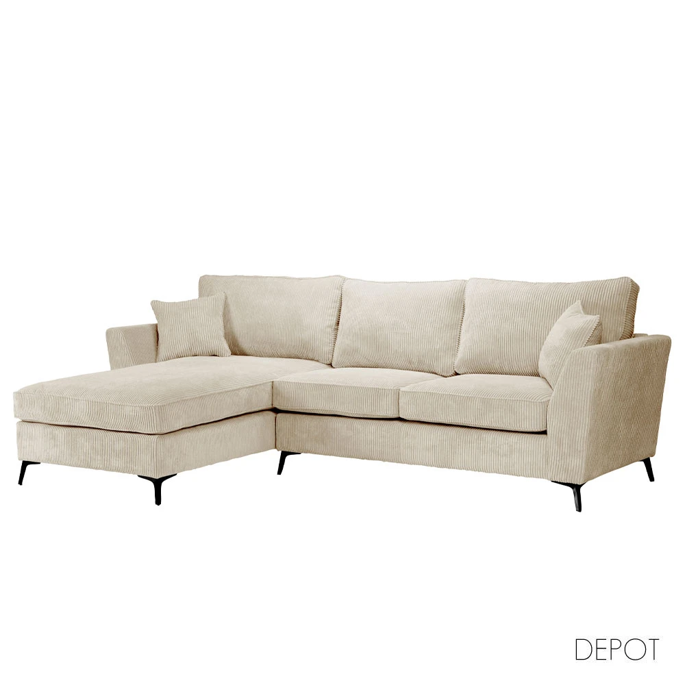 LIBERTA BOEL ΚΑΝΑΠΕΣ ΓΩΝΙΑ ΑΡΙΣΤΕΡΗ BEIGE 280x170x92