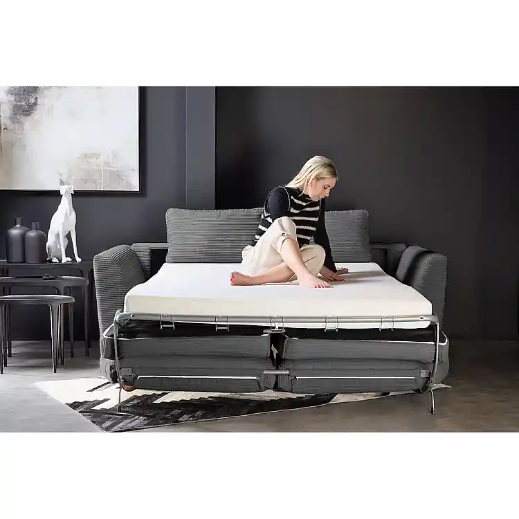 LIBERTA COCOON ΚΑΝΑΠΕΣ ΚΡΕΒΑΤΙ 3ΘΕΣΙΟΣ ΓΚΡΙ LINCOLN 90 208x94x92cm