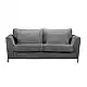 LIBERTA COCOON ΚΑΝΑΠΕΣ ΚΡΕΒΑΤΙ 3ΘΕΣΙΟΣ ΓΚΡΙ LINCOLN 90 208x94x92cm