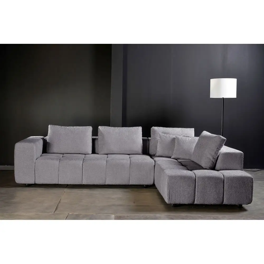 LIBERTA TOMOS ΚΑΝΑΠΕΣ ΓΩΝΙΑ ΔΕΞΙΑ ΓΚΡΙ LEGASY 18 298x200x85cm