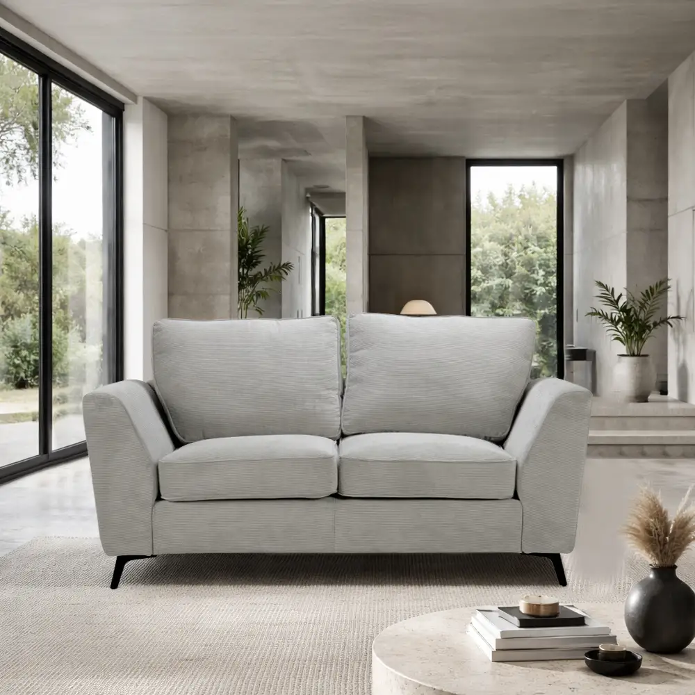 LIBERTA BOEL ΚΑΝΑΠΕΣ 2ΘΕΣΙΟΣ ΓΚΡΙ BERGAMO 92 160x86x92cm