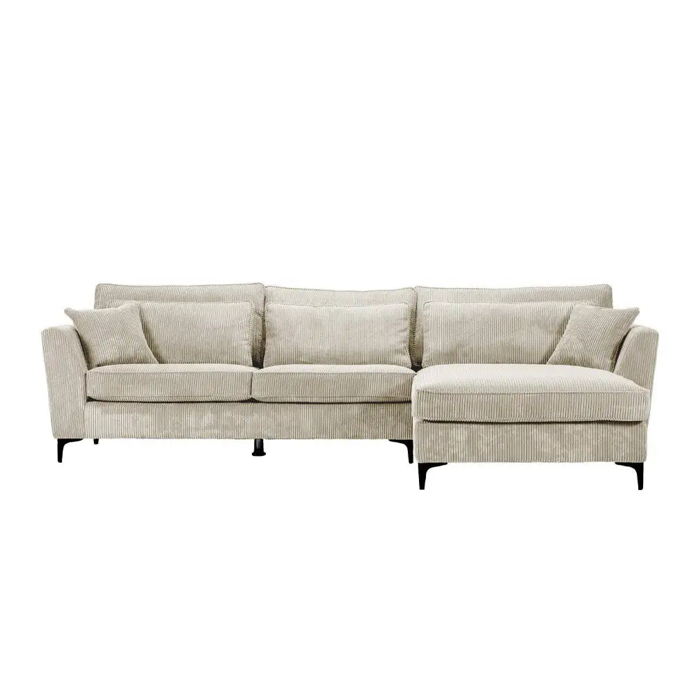 LIBERTA FOREVER ΚΑΝΑΠΕΣ ΓΩΝΙΑ ΔΕΞΙΑ BEIGE LINCOLN 03 316x185x92cm